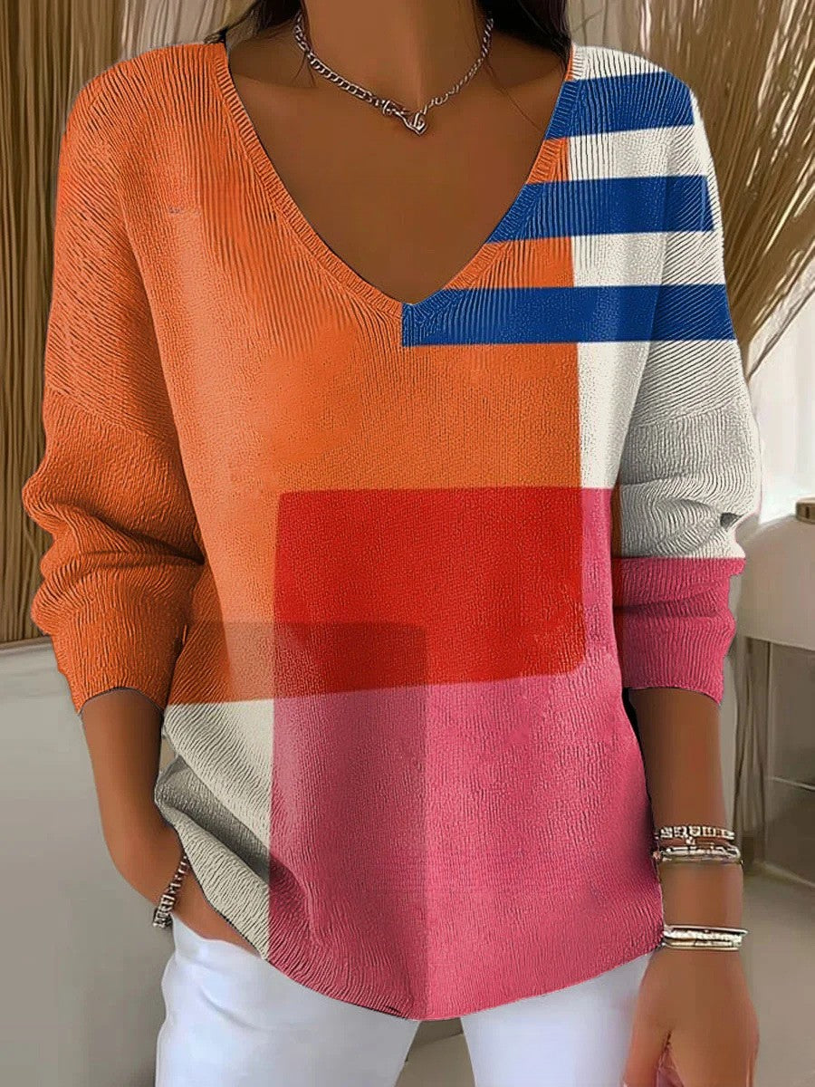 ANAIS™ | Maglione in maglia con scollatura a V