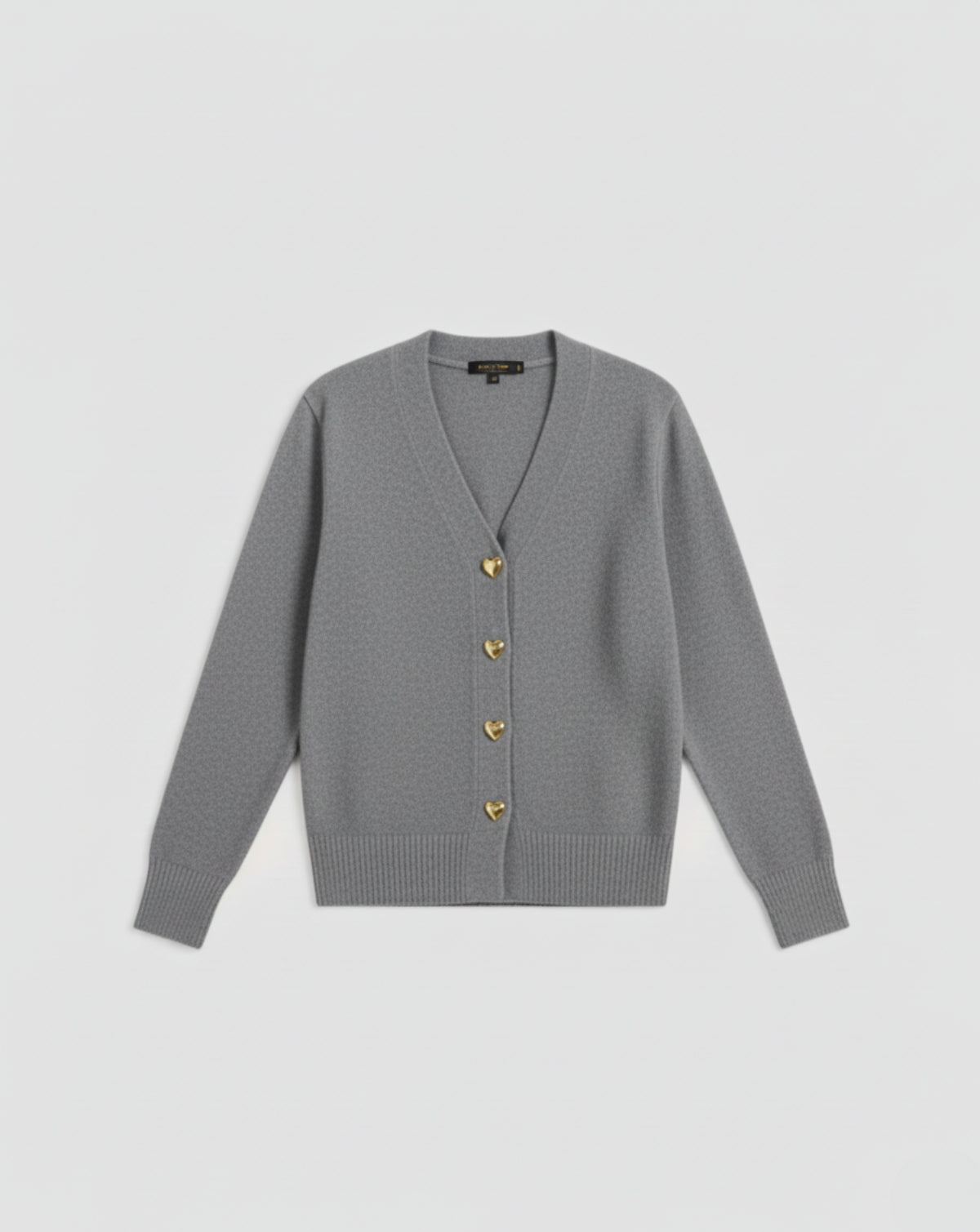 Cardigan in Lana con Bottoni a Cuore