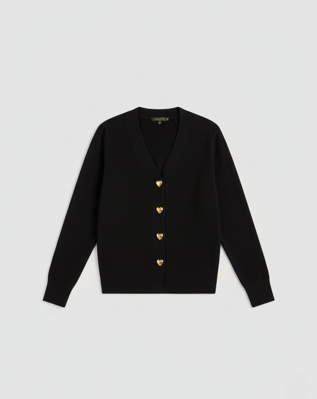 Cardigan in Lana con Bottoni a Cuore