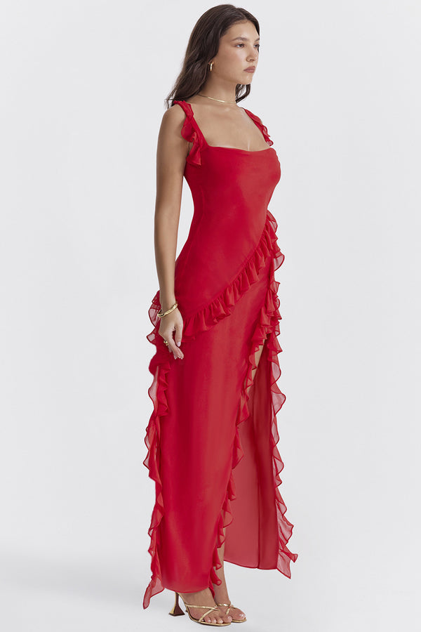 Abito Lungo Amira – Prugna Scuro