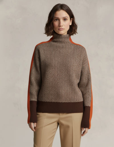 Dolcevita a Spina di Pesce in Lana