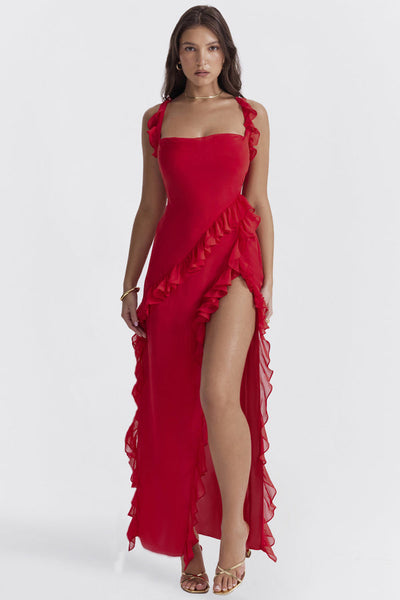 Abito Lungo Amira – Prugna Scuro