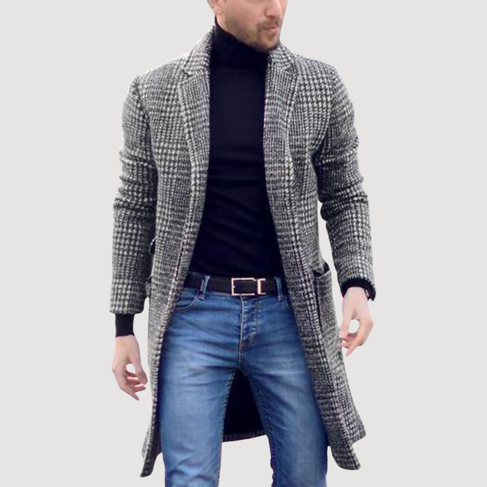 Adrien | Cappotto lungo a quadri