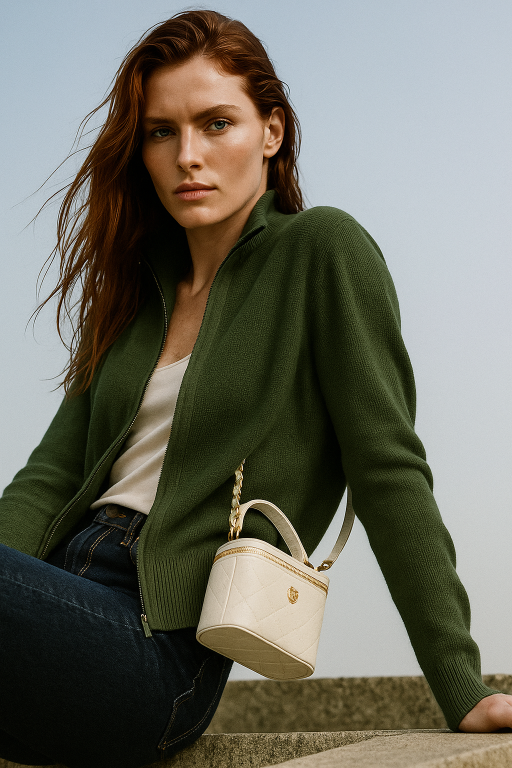 Giulia Ferrandi – Cardigan in Lana con Zip