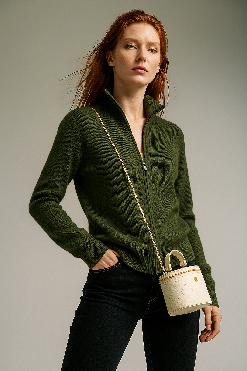 Giulia Ferrandi – Cardigan in Lana con Zip