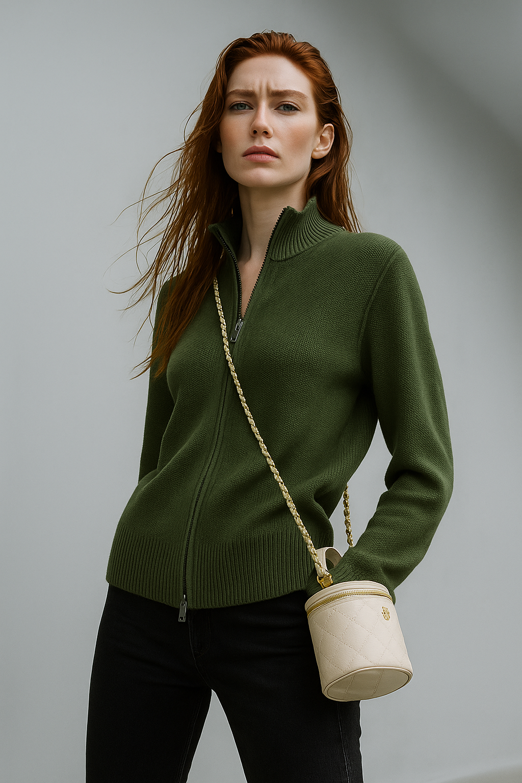 Giulia Ferrandi – Cardigan in Lana con Zip