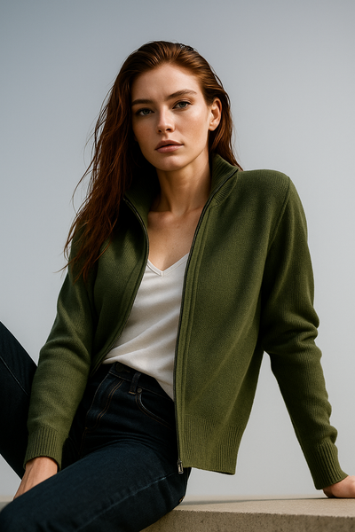 Giulia Ferrandi – Cardigan in Lana con Zip
