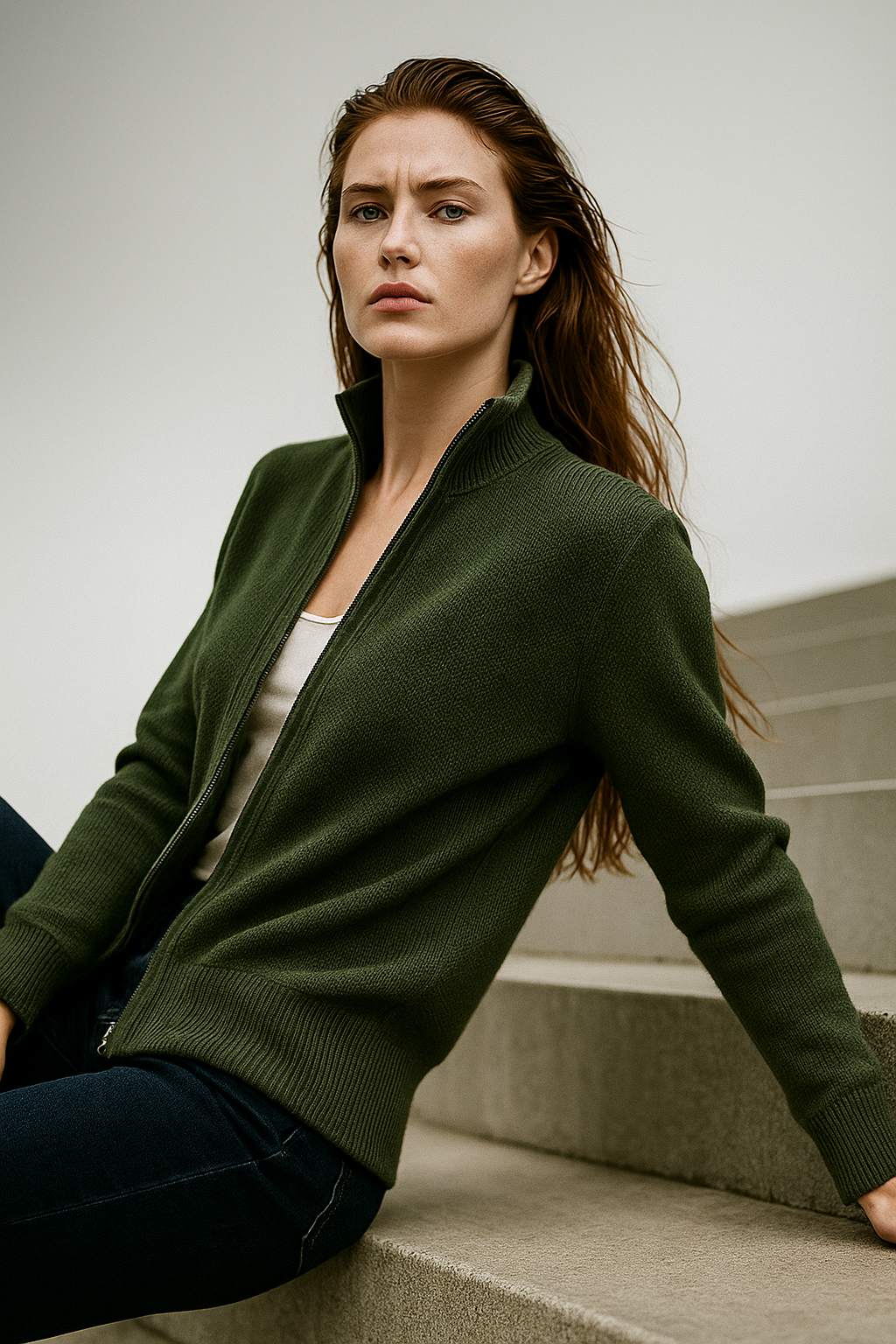 Giulia Ferrandi – Cardigan in Lana con Zip