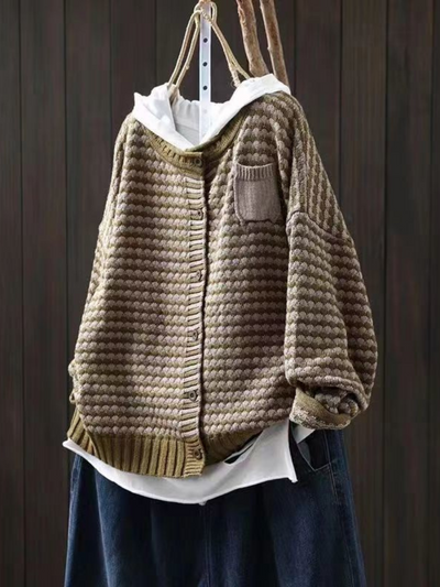 SELIORA | CARDIGAN IN MAGLIA TEXTURIZZATA