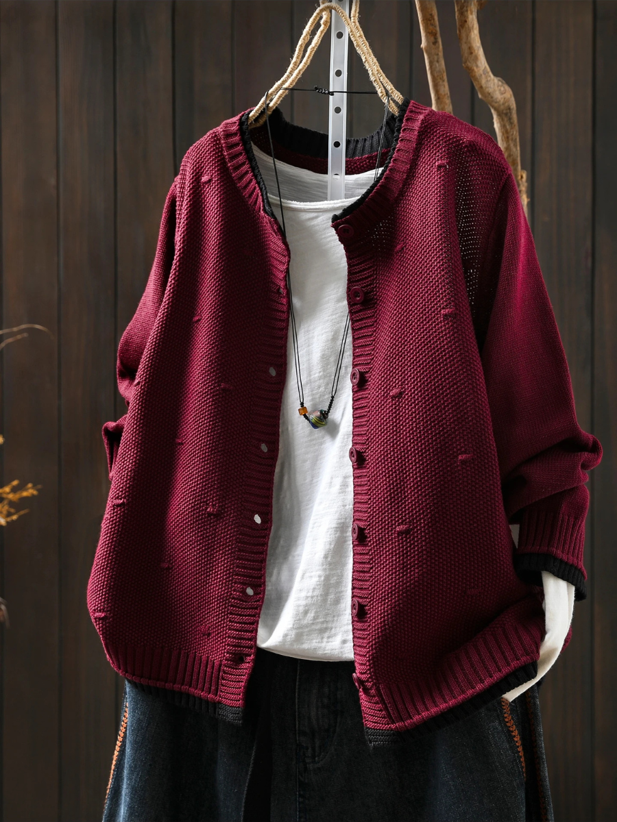 THE ISOLDE | CARDIGAN TEXTURIZZATO