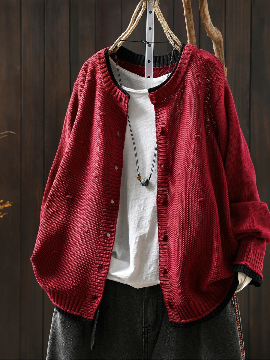 THE ISOLDE | CARDIGAN TEXTURIZZATO