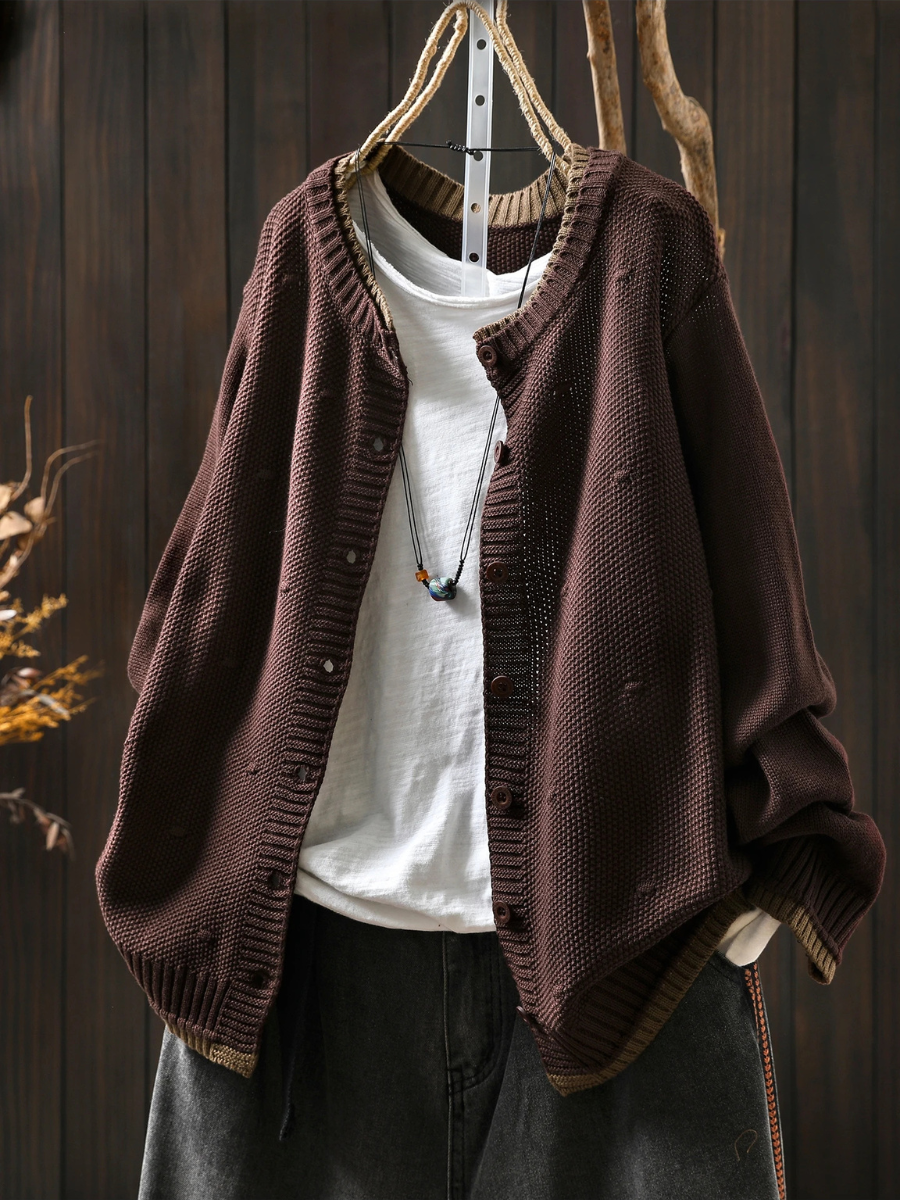 THE ISOLDE | CARDIGAN TEXTURIZZATO