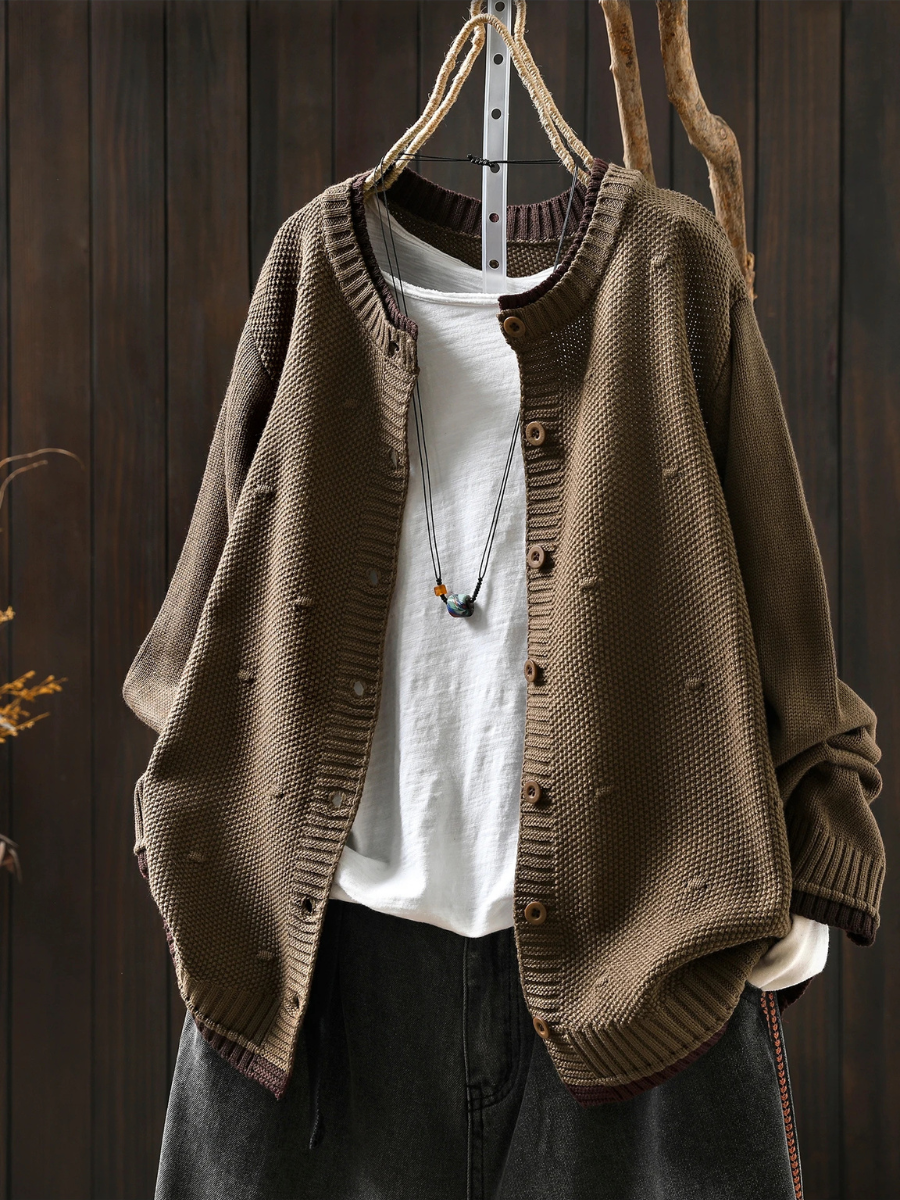 THE ISOLDE | CARDIGAN TEXTURIZZATO