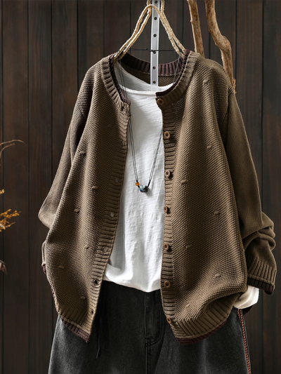 THE ISOLDE | CARDIGAN TEXTURIZZATO