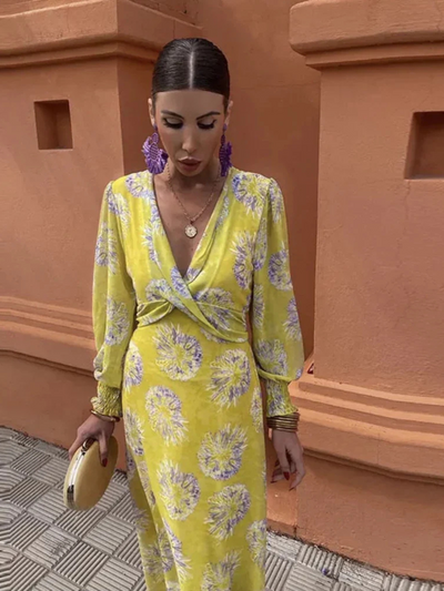 Marisella™ | Abito Midi Floreale