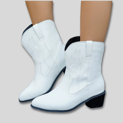 Zephyra - Stivali da Cowboy Classici Ricamati