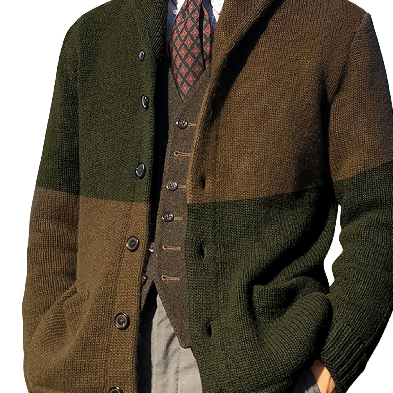 Bastien | Giacca in maglia con bottoni