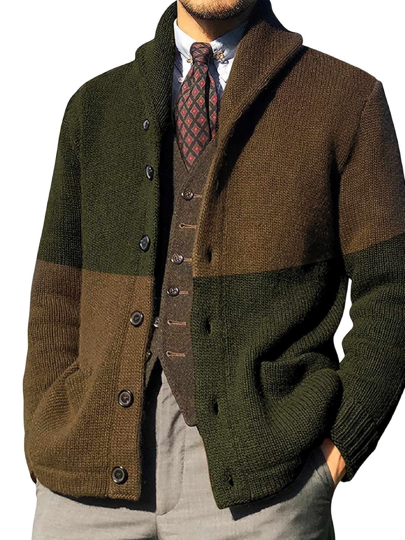 Bastien | Giacca in maglia con bottoni