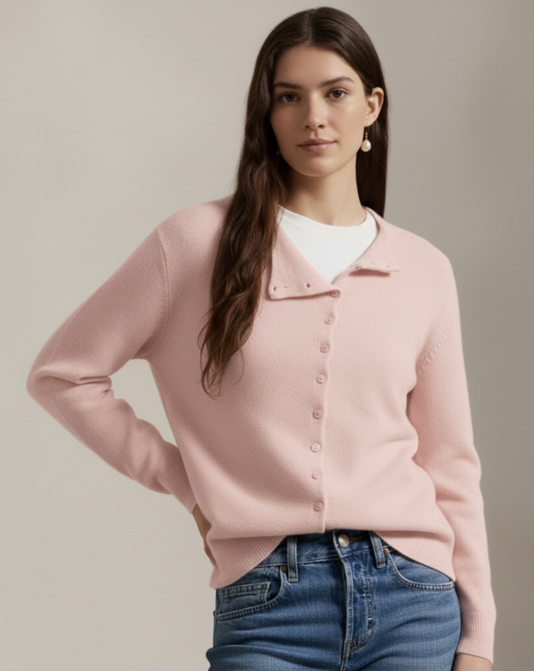 Giulia Moretti – Maglia in Lana Raffinata con Bottoni