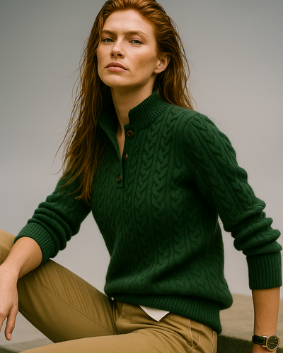 Chiara Valli – Maglione in Lana e Cashmere a Treccia