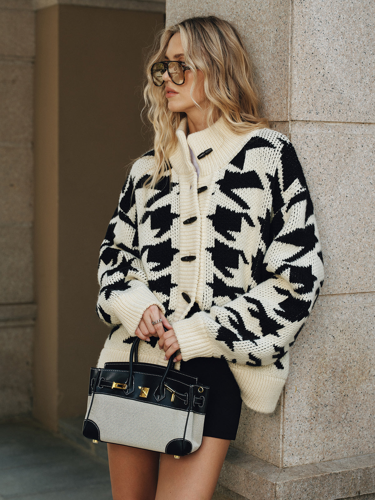 Cardigan Milano Pied-de-Poule