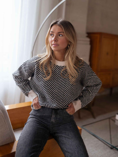 Mélodia – Maglione a maglia con motivi