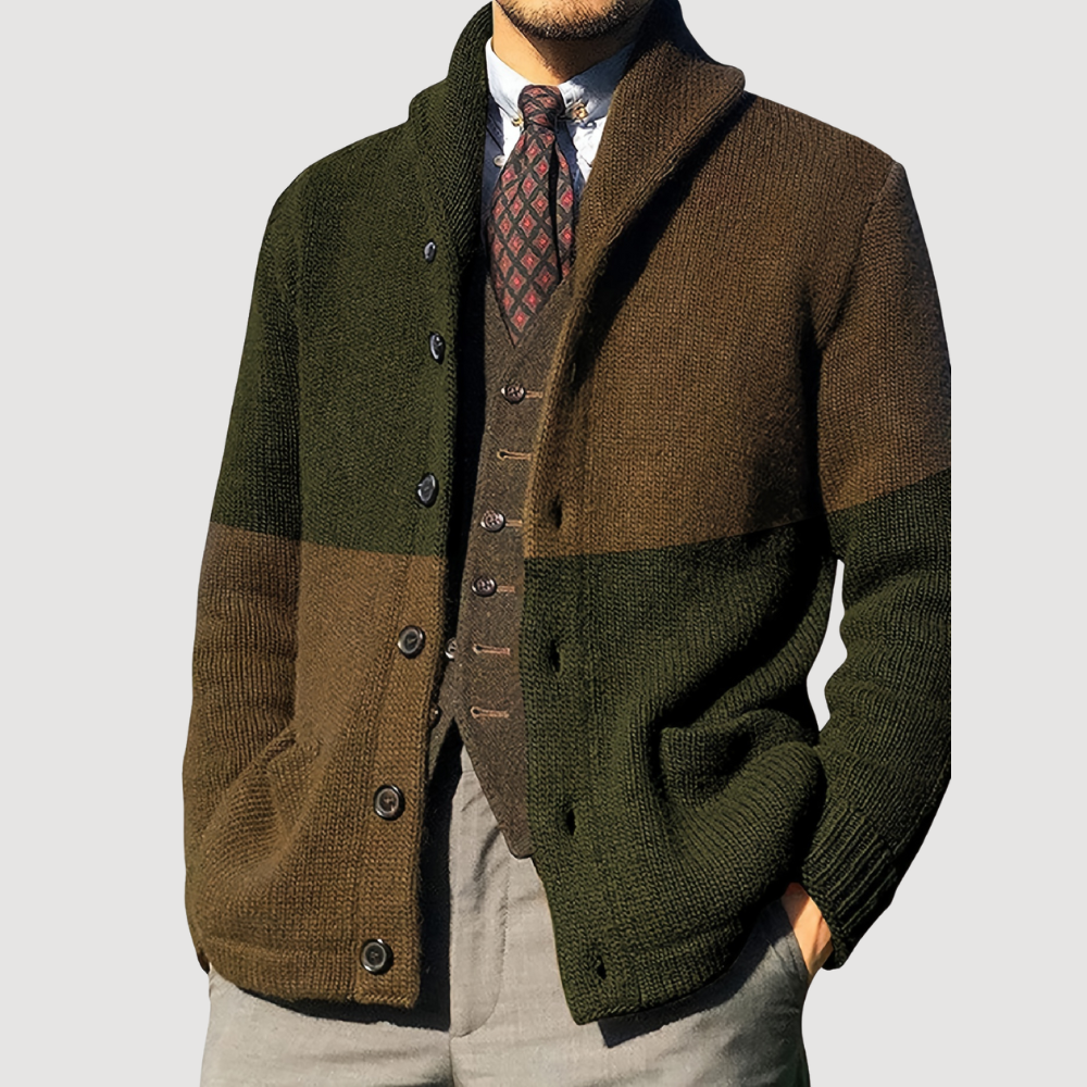 Bastien | Giacca in maglia con bottoni