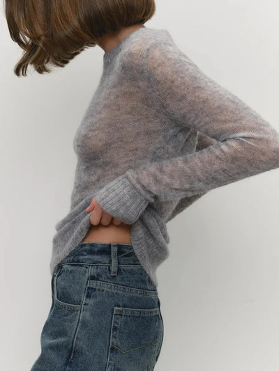 Fenra Maglia Girocollo in Mohair