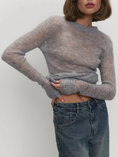 Fenra Maglia Girocollo in Mohair