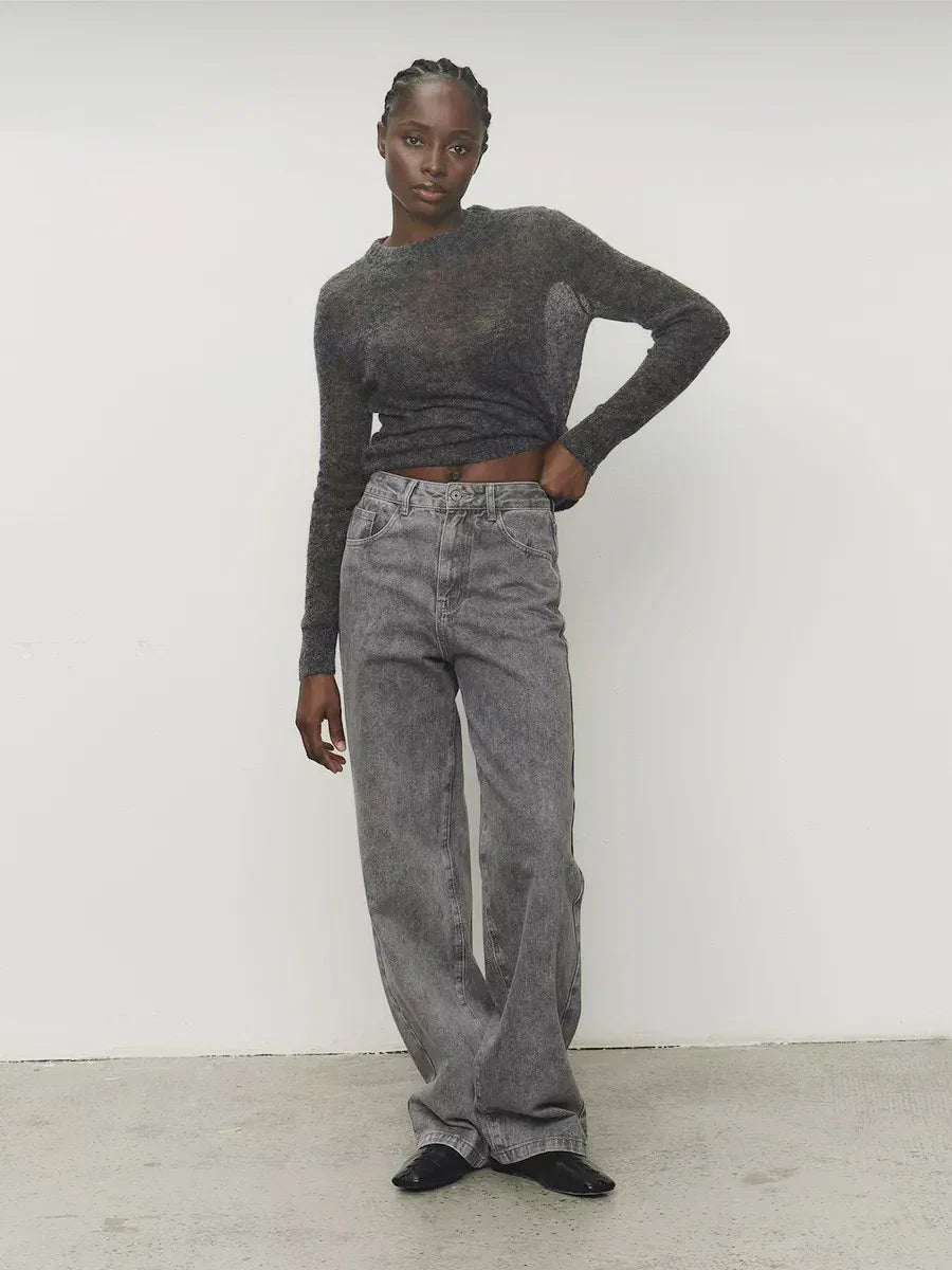 Fenra Maglia Girocollo in Mohair