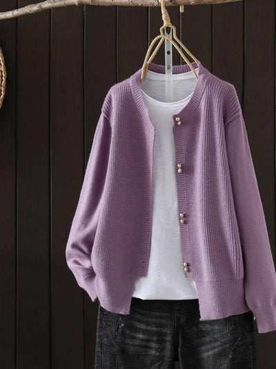 ELARA | CARDIGAN CON BOTTONI PERLA