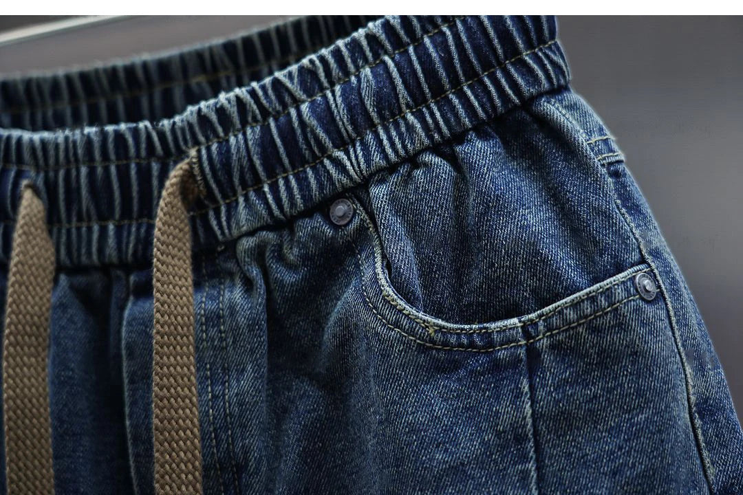 Laurent™ | Pantaloni Baggy in Denim con Cintura