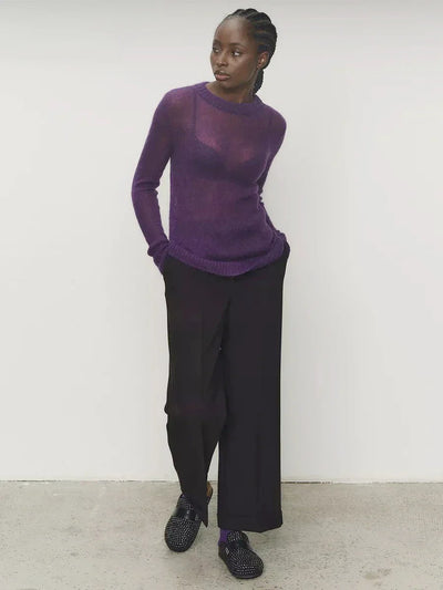 Fenra Maglia Girocollo in Mohair