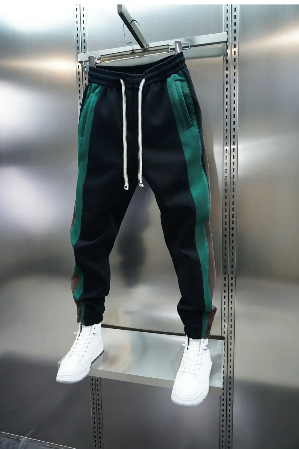 Laurent™ | Pantaloni a Tensione con Strisce Contrapposte