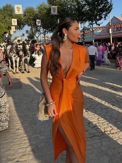 Lily | Elegante abito plissettato