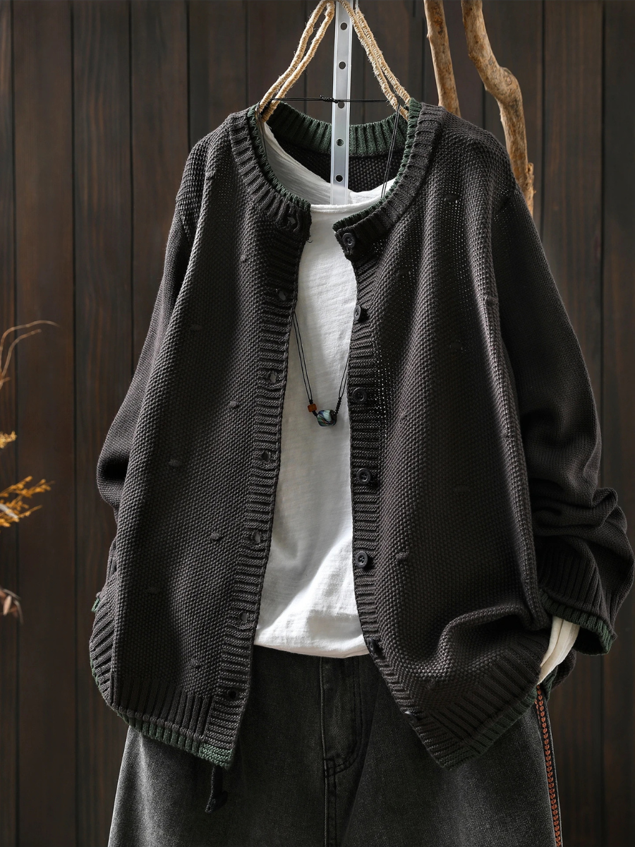 THE ISOLDE | CARDIGAN TEXTURIZZATO