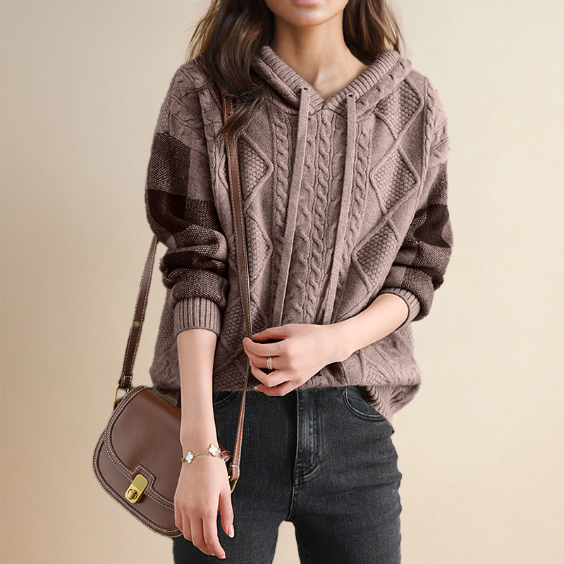 Leonie | Maglione con Cappuccio Jacquard