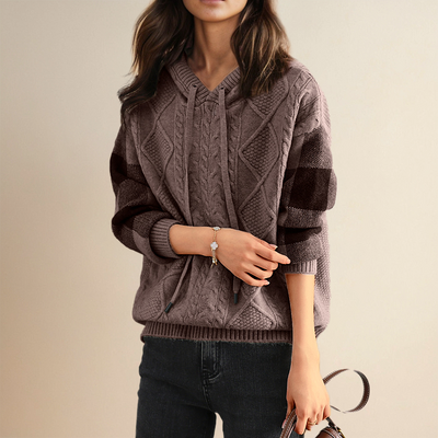Leonie | Maglione con Cappuccio Jacquard