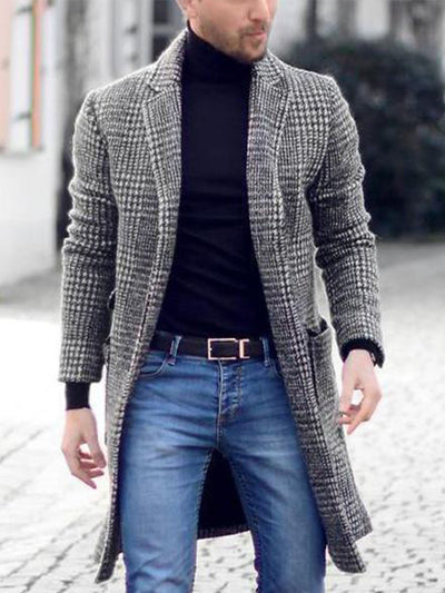 Adrien | Cappotto lungo a quadri