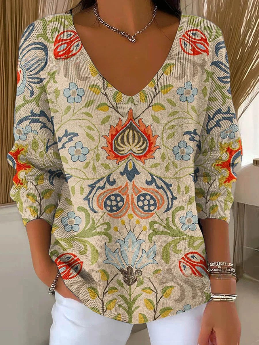 MARGAUX™ | Maglione a maglia con scollo a V