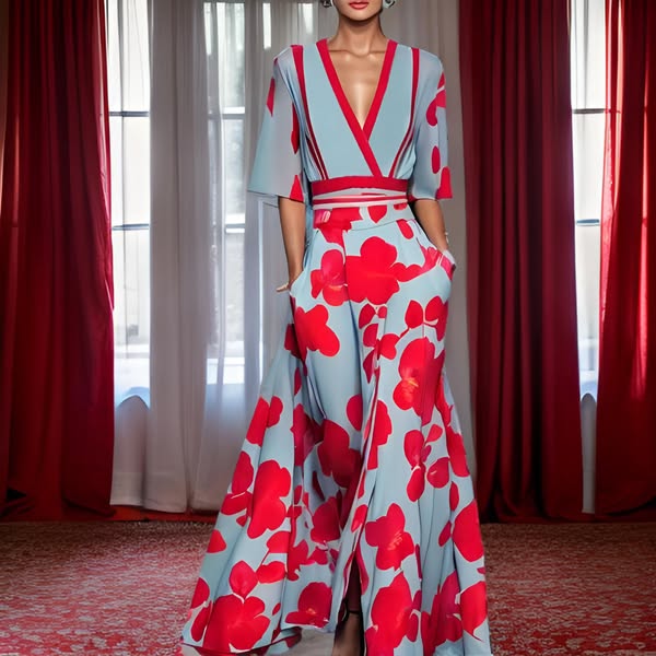 Jamie - Abito elegante con motivo floreale